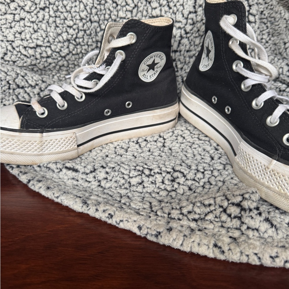 Converse Black and White High-Tops
